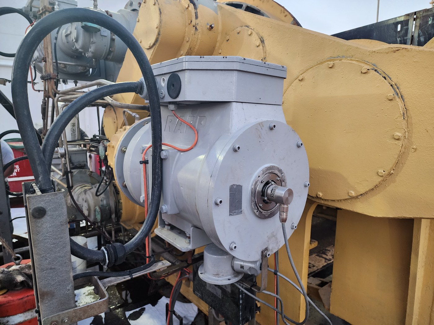Rapp Marine equipment with RAPP branding visible — field service